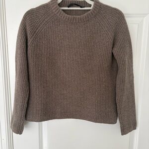 Jenni Kayne Cashmere Fisherman Sweater in Taupe